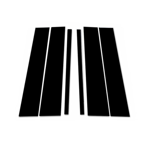 Cubierta de calcomanía para postes de ventana de Honda Ridgeline y Pilot 2009-2015, negro, 6 uds.