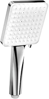 Shower Head High Pressure Power Shower Heads - YEAUPE Square Shower Head with 5 Setting Spray Mode (Shower Head Without Hose), Chrome (S5616)
