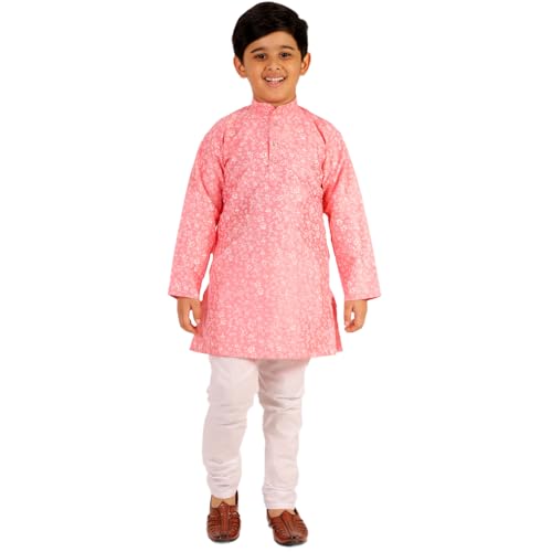 Image of Boy's Kids Kurta Pajama Set | Solid | Cotton| Traditional Ethnic Wear | 1 To 16 Years | P-171