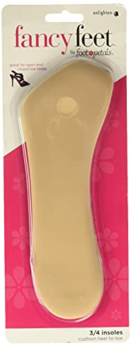 Foot Petals womens 3/4 Insole Comfort Shoe Insert, Khaki, No Size M US