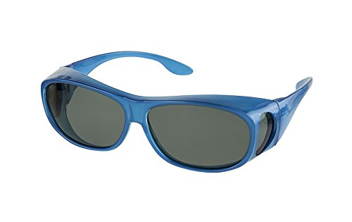 Image of LensCovers Polarized Wraparound Sunglasses | Wear Over Sunglasses | Fitover for Glasses