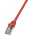 Produktbild LogiLink CP2014S CAT6 F/UTP Patch Kabel EconLine AWG26 rot 0,25m