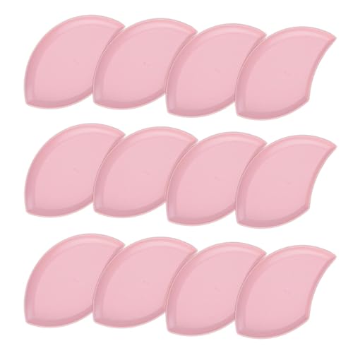 Image of YANCI Lightweight Wheat Straw Appetizer Plates, Reusable Unbeakeable Dinner Plates Set, 18 x 11 cm, Dishwasher & Microwave Safe (Pink, Pack of 12)