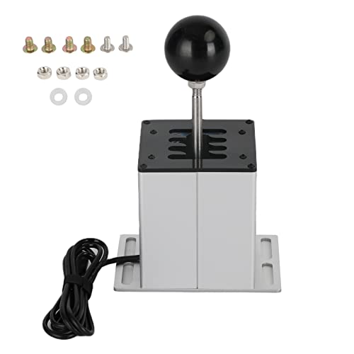 Bruce & Shark Levier de vitesse 7+R USB Shifter PC H pour Logi-tech G29 G920 Blanc Cover