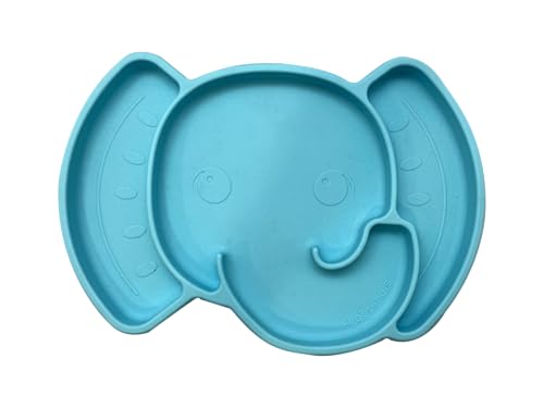 Assiette silicone antiglisse KIDS EUROSWAN Phant phrootimals au repas de bébé en famille