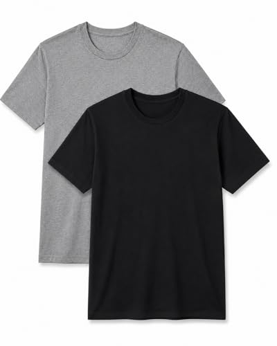 Image of MC BIG & TALL Men's Big and Tall T-Shirts - Stretch Cotton Crewneck T-Shirt Sizes 3X-10X - Durable & Breathable Everyday Tee