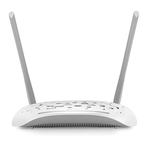 TP-Link TD-W8961N Modem Router ADSL2+, Wireless N300 Mbps, 4 Porte Fast Ethernet, Incluso Filtro ADSL/RJ11, Cavo DSL/RJ45, Cavo Ethernet, Dispositivo