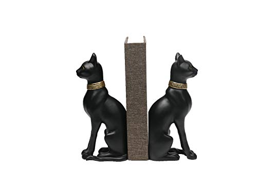 Comfy Hour 22002 Farmhouse Collection Polyresin Solid Heavy Set Of L/R Egyptian Cats Art Bookends cover