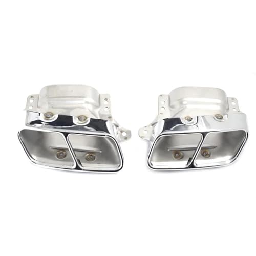 Embouts d'échappement voiture inox argent pour un look sportif lors de vos sorties