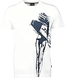 Print auf der Vorderseite Joop! Jeans Herren T.-Shirt Gr. M weiß mit Print