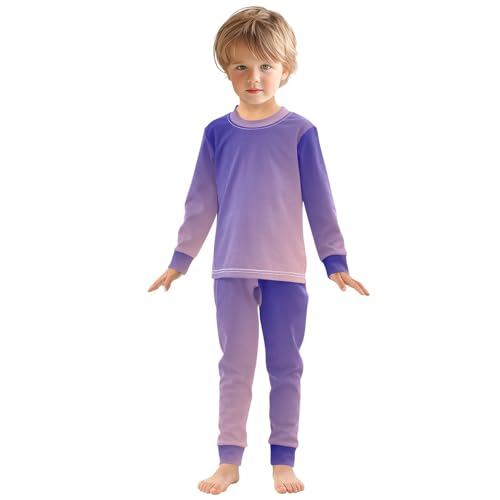 Dark Blue Pink Long Sleeve Pajamas Set Sleepwear Jammies 2pcs Set Pjs Dark Blue Pink 01