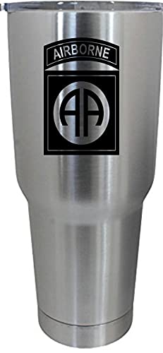 United States Army 82nd Airborne Division United States Military Etched 30oz Stainless Steel Tumbler