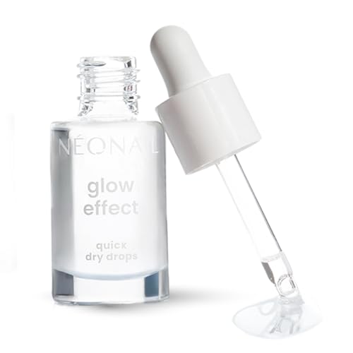 NÉONAIL Secante de Esmalte en Gotas – Secado Rápido para Uñas – Acelera el Secado y Aporta Brillo – Glow Effect Quick Dry Drops – 6,5 ml