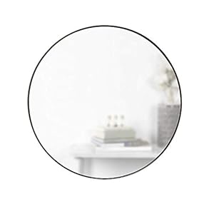 Umbra Hubba – Miroir mural, 86 cm, Titane