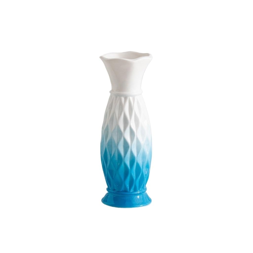 Vase Simplicity Ceramic Hydroponic Vase Living Room Table Ornaments Office Flower Arrangement Flower Vessel Ceramic Vase(B)