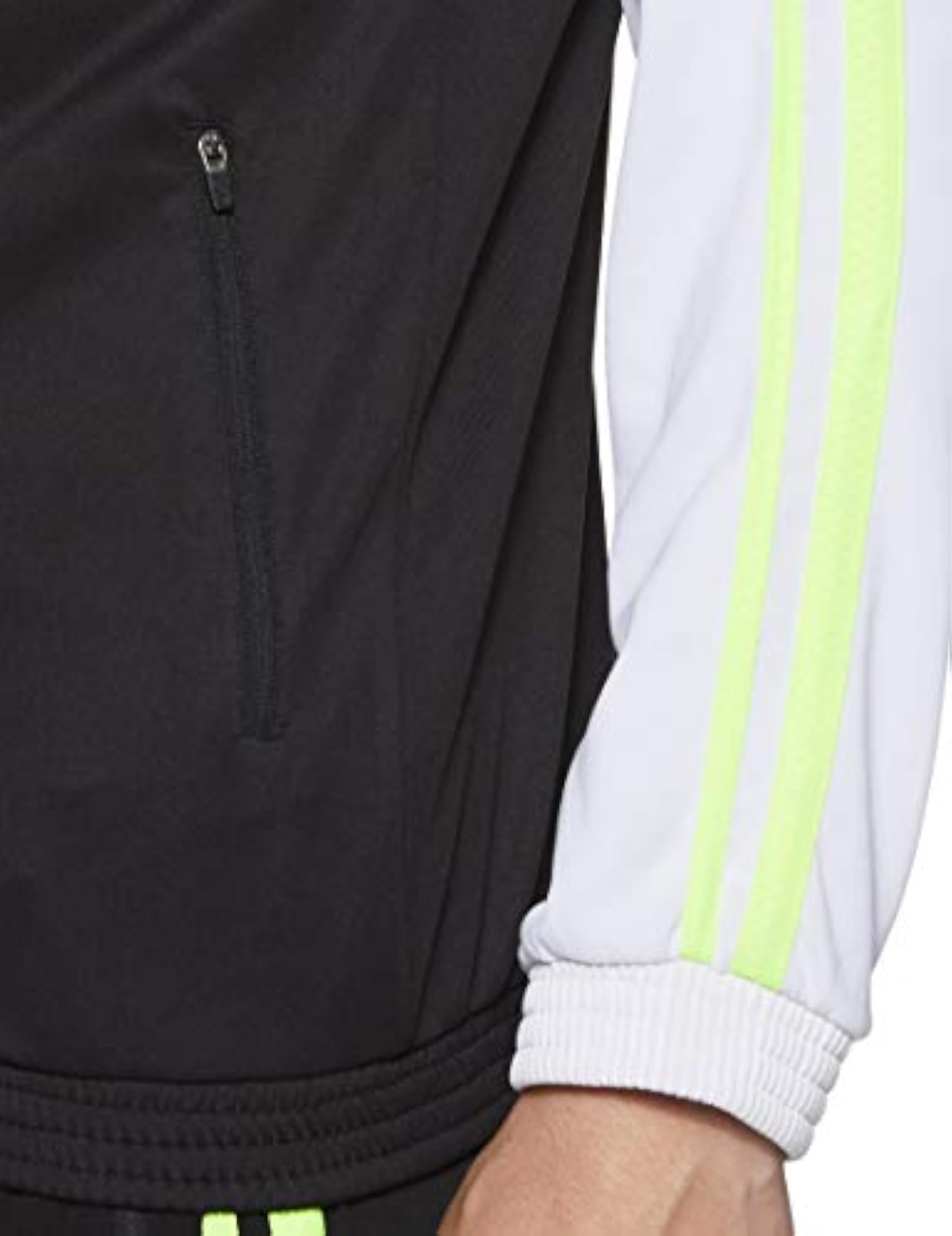 MTSU006 Track Upper Black/White/F.Yellow, Stylish Activewear