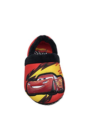 Disney Little Boy's Cars Plush Slipper, (Red, 5-6) #TOP1