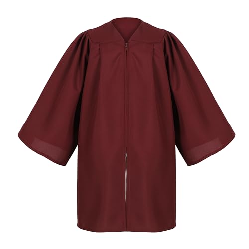 Image of Matte Kindergarten Preschool Graduation Gown and Cap Set with Year Tassel for Kids