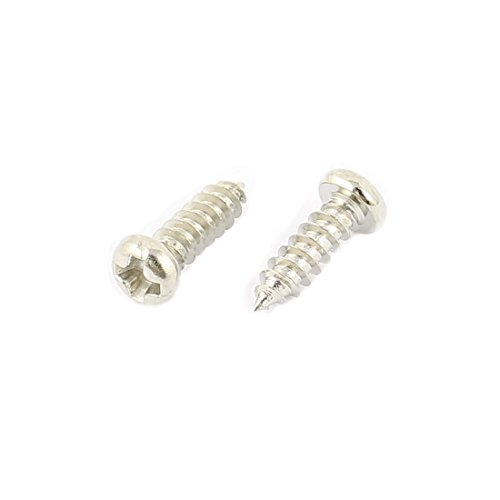 50 tornillos autorroscantes M3 x 10 mm acero inoxidable miniatura 2