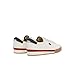 Lacoste Men’s Aura Leather Sneakers, White/Navy/Red, 9.5