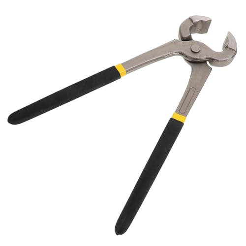 SUPVOX Horse Hoof Nipper 12, Heavy Duty Horse Nail Clippers Hoof Trimming Nipper Professional Farrier Tool for Farriers Veterinarians Horse Men Black