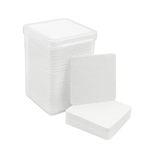 200 PCS Cotton Pads Lint-Free Non-Woven Removal Tool for Eyelash Extension Glue & Nail Polish Removing and Wiping (White)