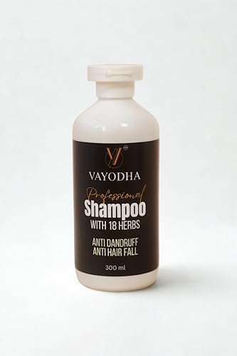 Ayurvedic Shampoo with 17 Herbs – Onion, Hibiscus, Amla, Shikakai – Hair Fall & Dandruff Solution – Herbal Hair Nourishment – 300ml