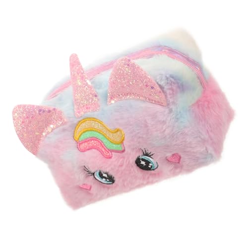 Healeved Maquillaje de Unicornio de Niñas Neceser de Viaje Compacto y Bonito Cosméticos y Artículos Unicornio Cartoon
