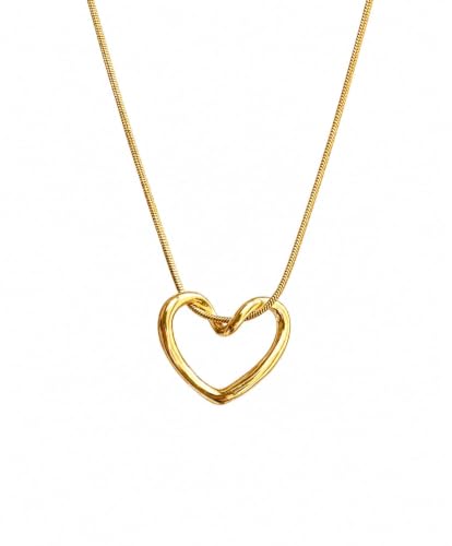 Generic Gold Heart Pendant Necklace for Women - Image 2