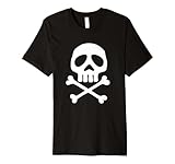 Skull, Space Pirate, Captain Party Halloween Day of the Dead Premium T-Shirt