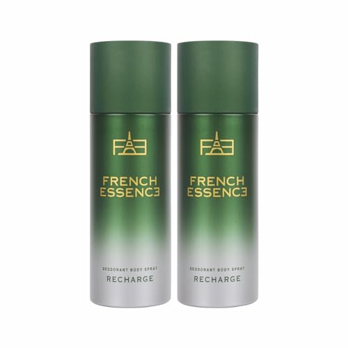 Image of French Essence Recharge | Deodorant Body Spray For Men | Long Lasting fresh fragrance scent - 150ml Pack of 2