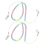 Diseño elástico duradero: la correa de la caña de pescar cuenta con una correa elástica de alta elasticidad que garantiza durabilidad y flexibilidad, lo que permite asegurar su equipo de pesca durante las aventuras al aire libre, correas de caña de pescar, correa elástica para pesca