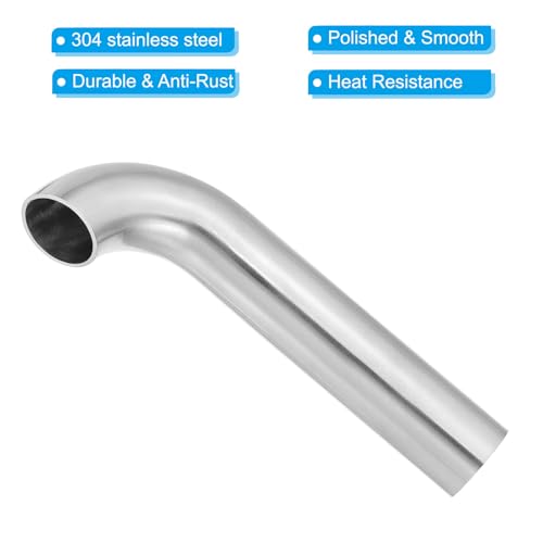 Codo de 90 grados PATIKIL de acero inoxidable 304 para tubos de escape de una pulgada 3