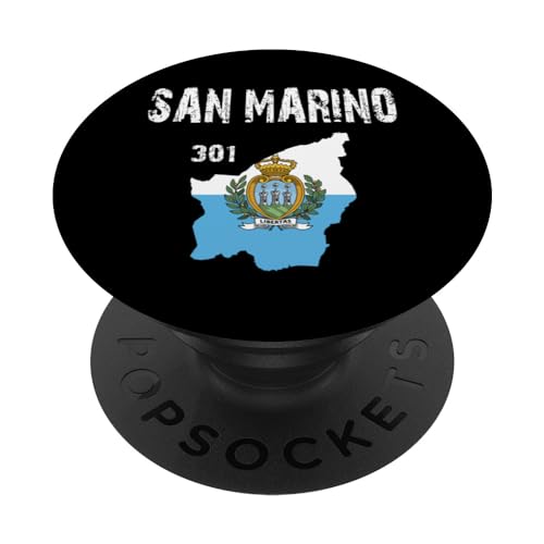 San Marino Mapa Bandera EST. PopSockets PopGrip Intercambiable