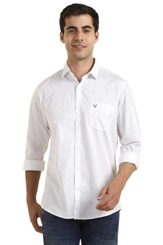 Image of Allen Solly Men Cotton Blend Regular Fit Shirt