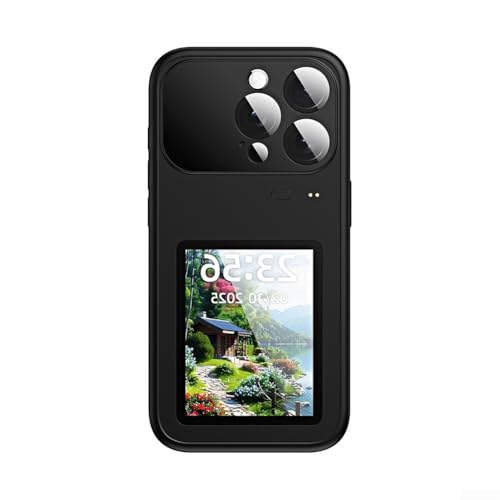 Protège-téléphone haut de gamme avec affichage arrière interactif et chargement Type-C moderne