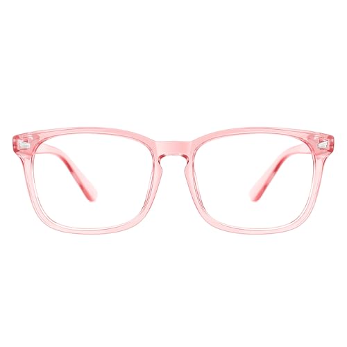 Image of TIJN Blue Light Blocking Glasses for Women Men Square Frame Nerd Eyeglasses Anti Blue Ray Computer Screen Glasses