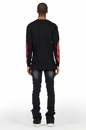 Men's Gentry Wash Stacked Flare Jean4