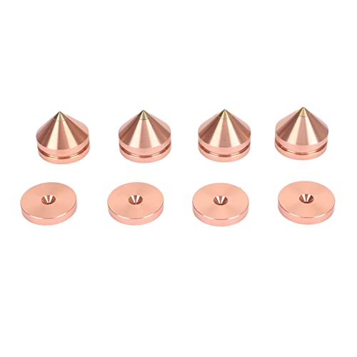 スピーカー、アンプ、メーター、ターンテーブル、CD DVDプレーヤー用の4つのスピーカー・アイソレーション・フィート ローズゴールドの衝撃吸収アンプ・チップ・アイソレーション・フィート (ローズゴールド)