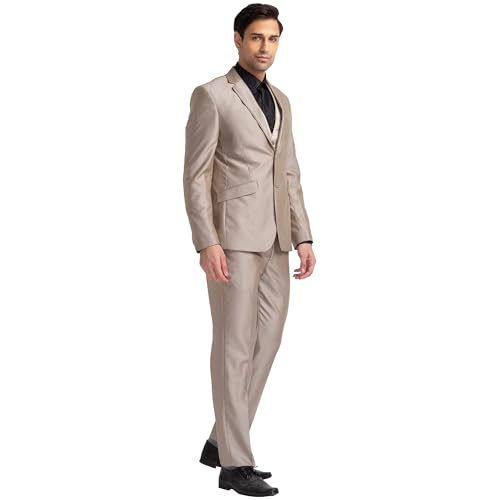Image of Park Avenue Men's Terry Rayon Blend Business Suit Pants Set (PIDL00259-O6 Dark Brown
