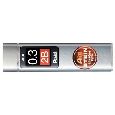 Pentel -grafite Ain Stein 0,3mm 2 B - Tubo Com 15 Grafites