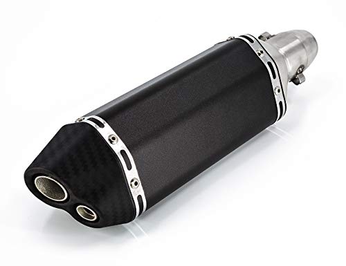 Wetoto Universal 1.5-2\" Inlet Motorcycles Scooters Exhaust Muffler Pipe with Removable DB Killer fit for Z750 CBR125 CB400 Z800 ZX-6R ZX-10R GSXR