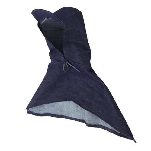 ULTECHNOVO Woodworking Safety Mask Sanding Protective Hood Denim Shawl Cap for Cutting Safety Universal Fit