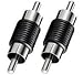 Produktbild BestPlug 2 Stück RCA Audio Video Adapter Verbindungsstück, Cinch Stecker auf Cinch Stecker, Schwarz