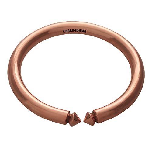 Buy CHAKRADHARI Pure Copper Bangle Tamba Kada with Astrological Benefits for Men (Free Size