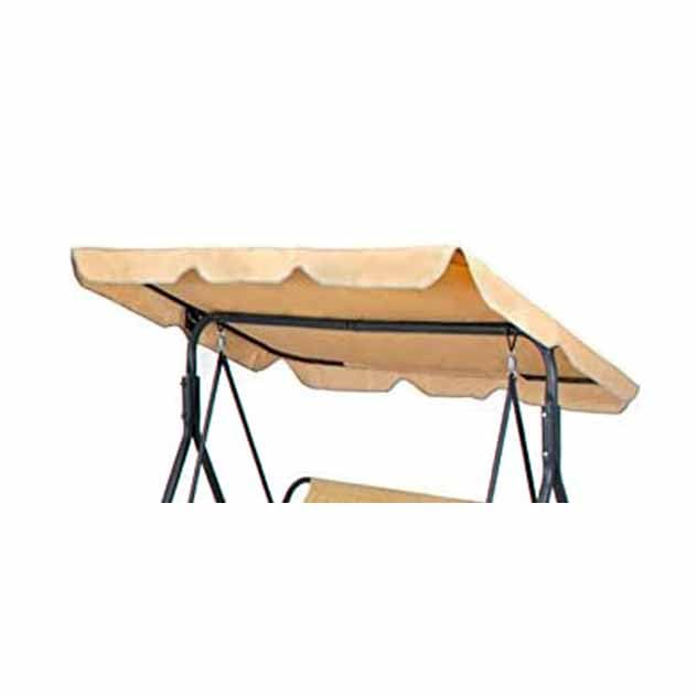 Baldacchino di ricambio per dondolo da esterno | Copertura impermeabile in tessuto Oxford resistente ai raggi UV per altalene da giardino a 2-3 posti (solo copertura)