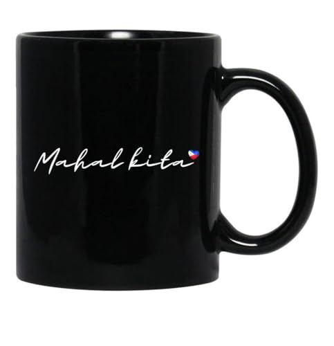 Mahal Kita Philippines Funny Black Coffee Mug Size 11 15 Oz