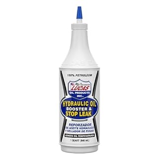 Lucas Oil 10019 Hydraulic Oil Booster and Stop Leak - 1 Quart, White, 32 Ounce