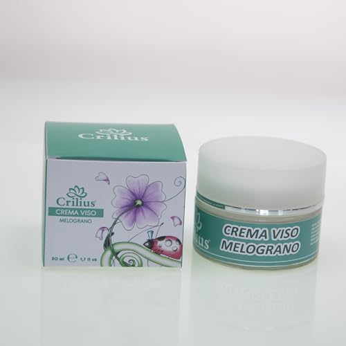 Crilius CREMA VISO IDRATANTE con estratti di Melograno, Bacche di Goji, Ribes e Aloe MADE IN ITALY
