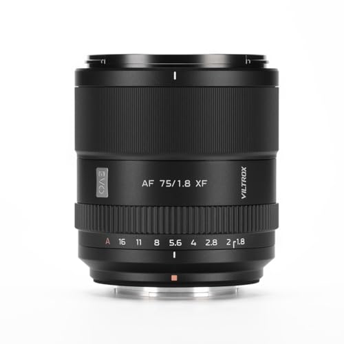 Image of VILTROX 75mm F1.8 EVO XF-Mount Lens for Fuji, APS-C Large Aperture Prime Autofocus Lens for Fujifilm Fuji X-Mount Cameras X-E4 X-E5 X-H1 X-Pro3 X-S10 X-T4 X-T30 XT30II X-T200 X-H2 X-H2S X-T5 X-S20